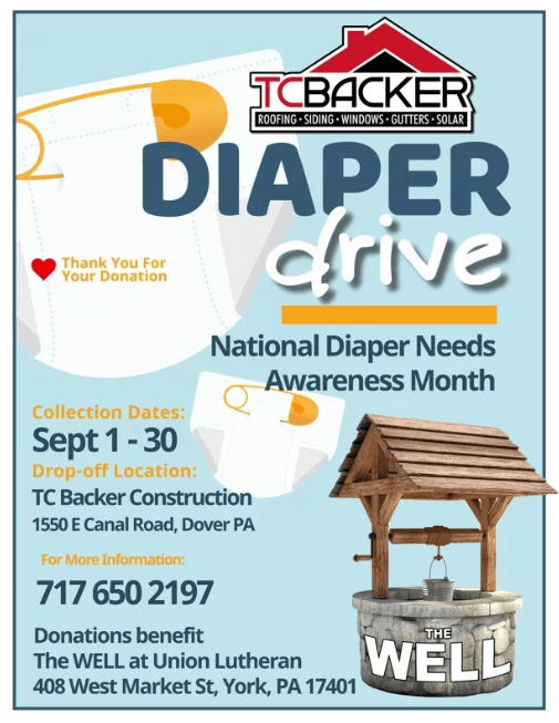 TC Backer Diaper Drive flyer